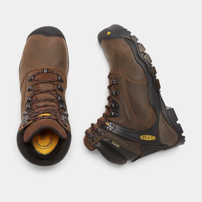 Keen Louisville 6" Steel Toe - Erkek Iş Botu - Kahverengi - Türkiye (651724OEJ)